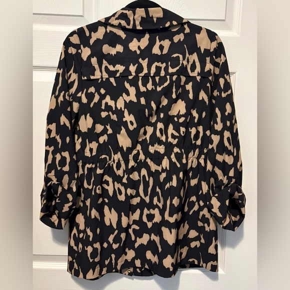 Chico's Black and Tan Animal Print Jacket - Picture 5 of 5